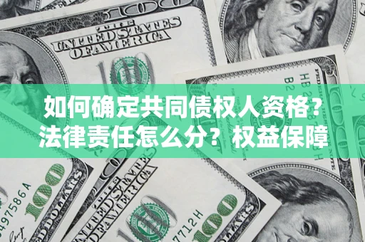 北京如何确定共同债权人资格？法律责任怎么分？权益保障技巧揭秘！