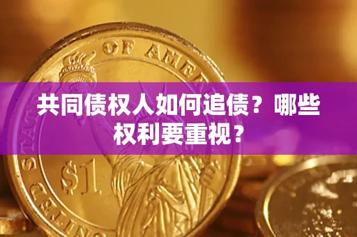 北京共同债权人如何追债？哪些权利要重视？