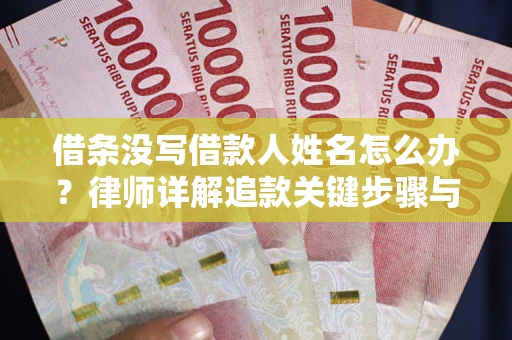 北京借条没写借款人姓名怎么办？律师详解追款关键步骤与证据链构建