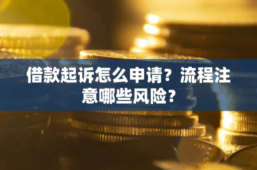 北京借款起诉怎么申请？流程注意哪些风险？
